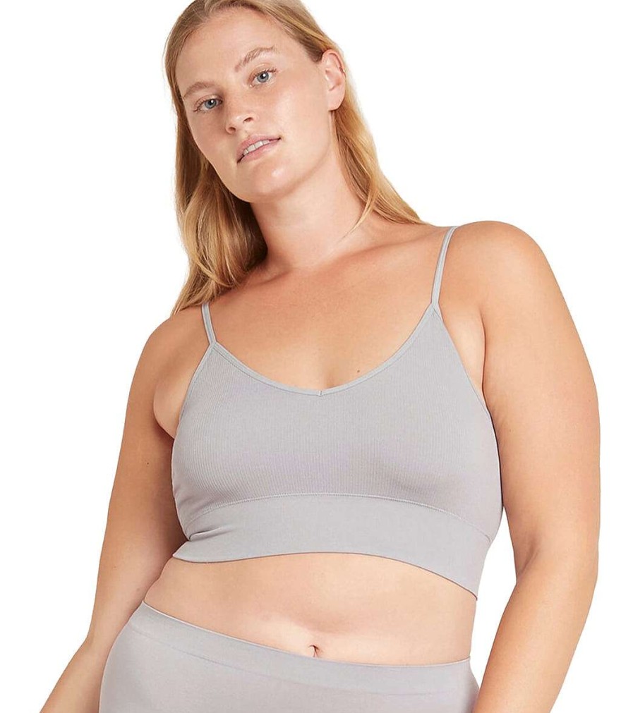 Clothing Boody Yoga Intimates | Lyolyte Ribbed Low Back Bra Mist