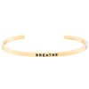 Accessories Mantraband | Breathe Bracelet Yellow Gold