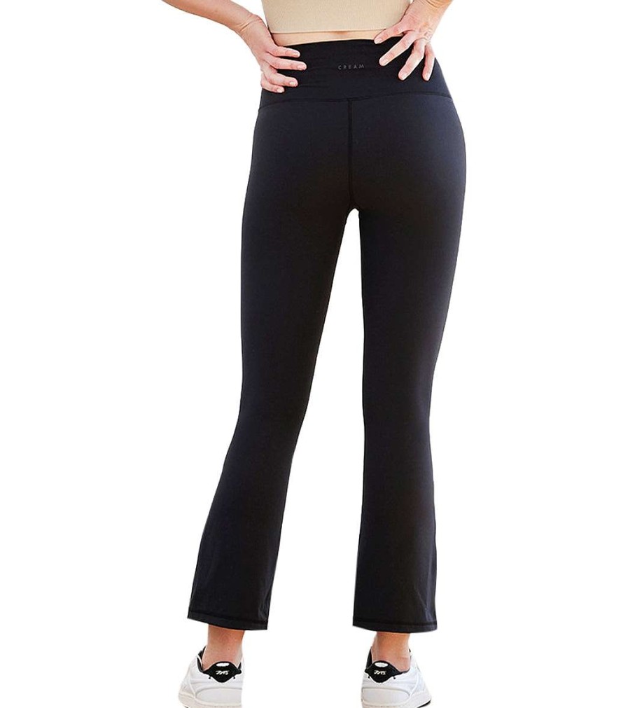 Clothing Cream Yoga Yoga Pants | Julia Flare Pants Black