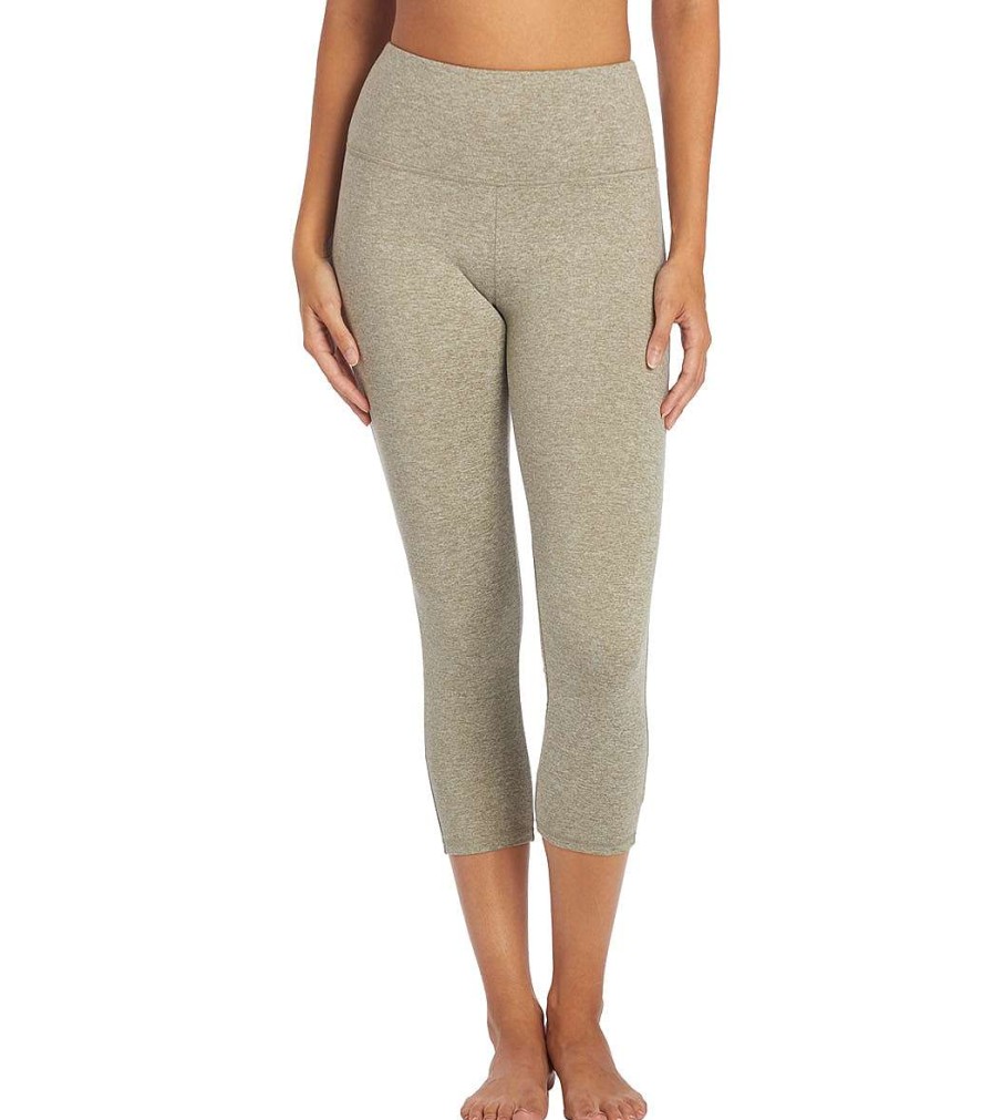 Clothing Zobha Yoga Leggings | Heather 22" Capri Heather Vetiver