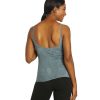 Clothing Hard Tail Yoga Support Tanks | Low Back Yoga Bra Cami Steel Blue