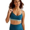 Clothing Beyond Yoga Yoga Sports Bras | Spacedye Shine On Bra Blue Gem Heather