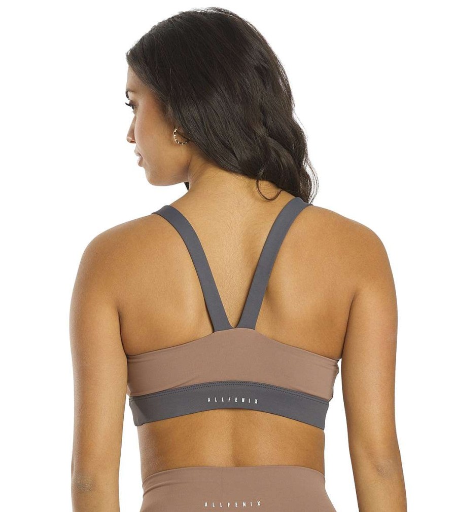 Clothing All Fenix Yoga Sports Bras | Rise V-Back Yoga Sports Bra Latte