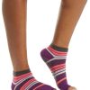 Accessories Gaiam | Toeless Yoga Socks Pink/Purple