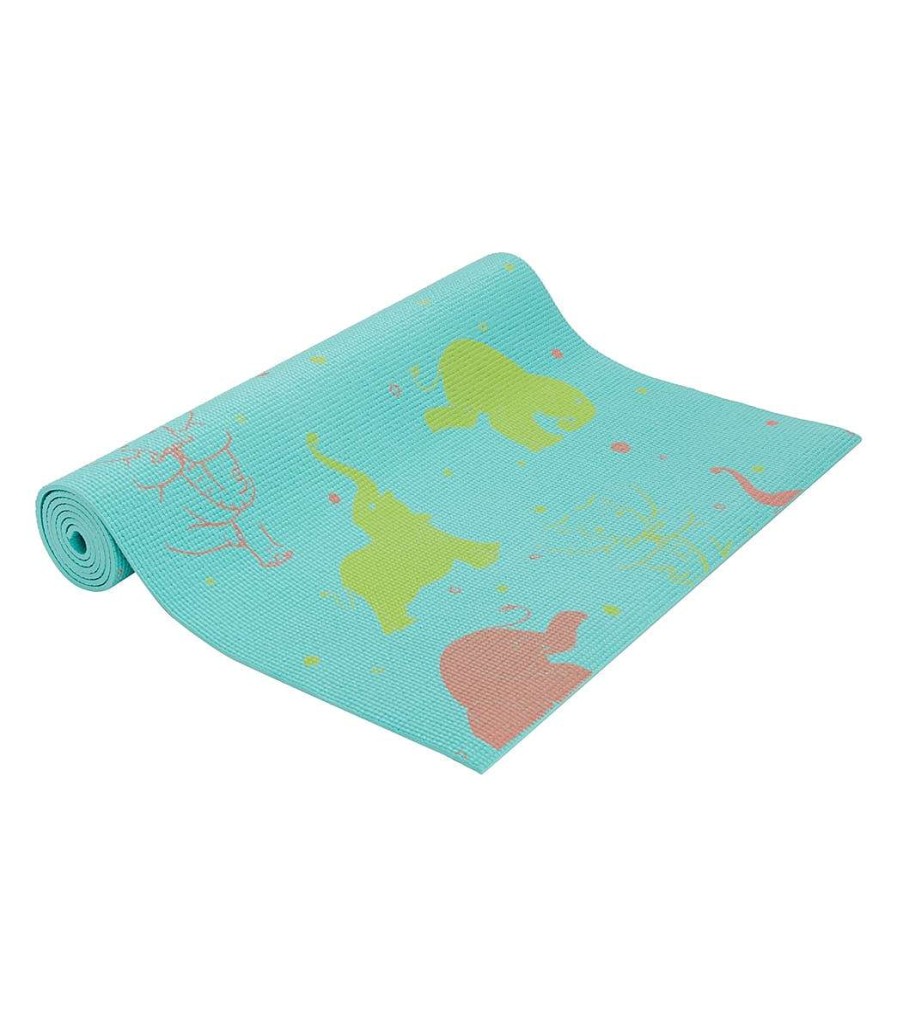 Yoga Mats & Props Everyday Yoga | Elephant Kid'S Yoga Mat Aqua