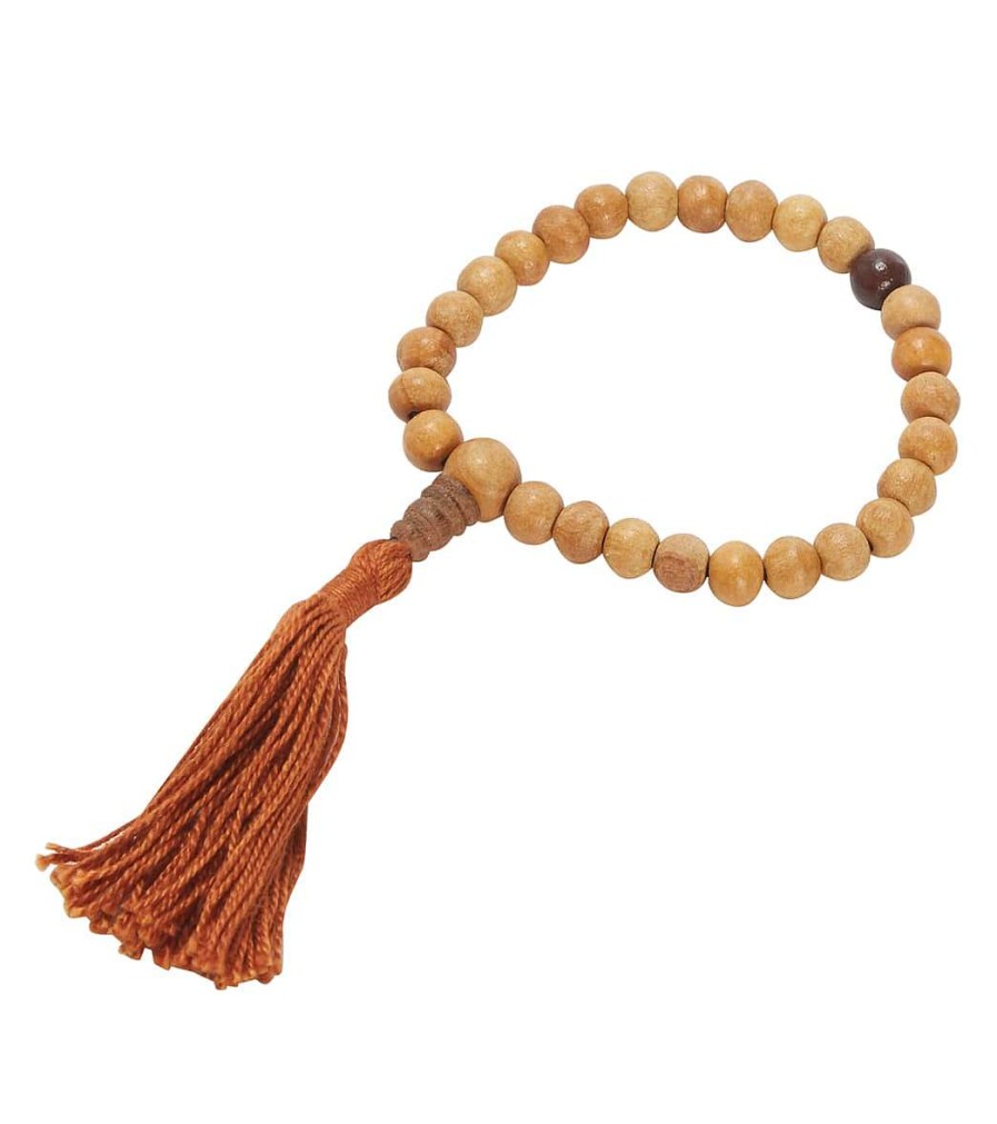 Meditation dZi | Wrist Mala: Kadam Brown