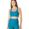 Clothing Beyond Yoga Yoga Sports Bras | Spacedye In A Twist Bra Blue Glow Heather