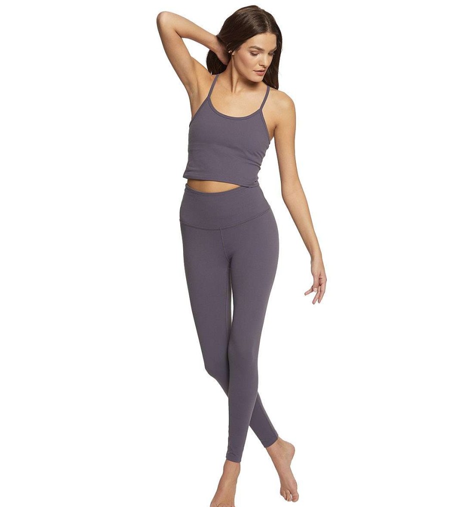 Clothing Beyond Yoga Yoga Leggings | Supplex Caught In The Midi High Waisted Leggings Jet Black