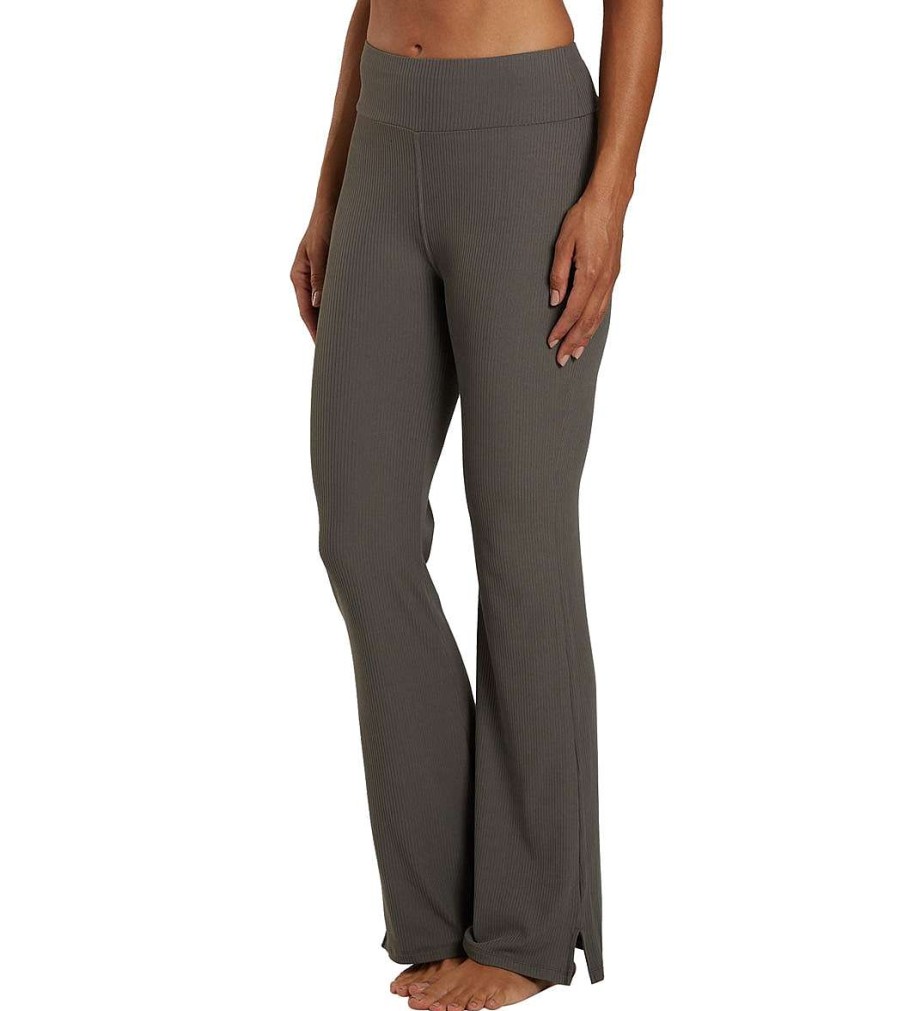 Clothing Zobha Yoga Pants | Slim Bootcut Pant Gunmetal