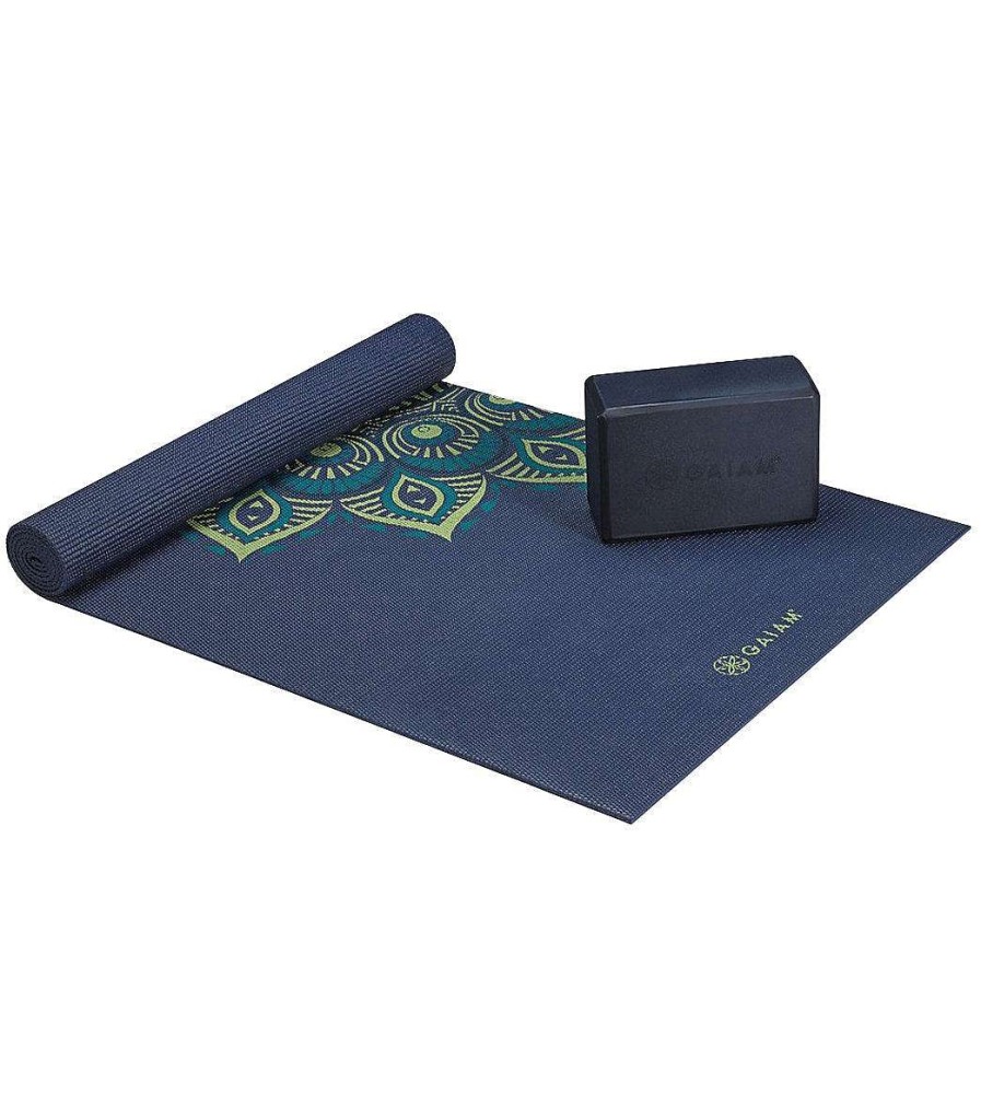 Yoga Mats & Props Gaiam | Cushion & Support Yoga Kit Midnight Capri