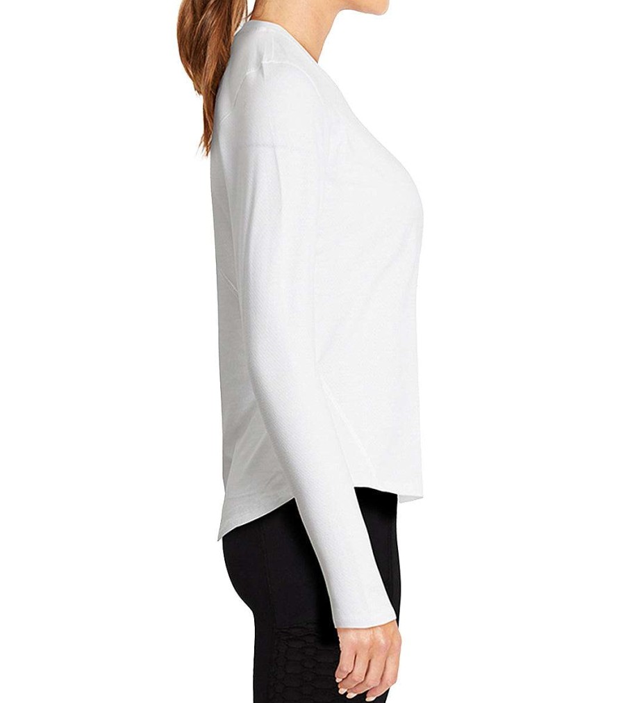 Clothing Marika Yoga Tops | Shayley Long Sleeve Top White