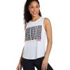 Clothing Spiritual Gangster Yoga Tops | Love Active Muscle Tank White