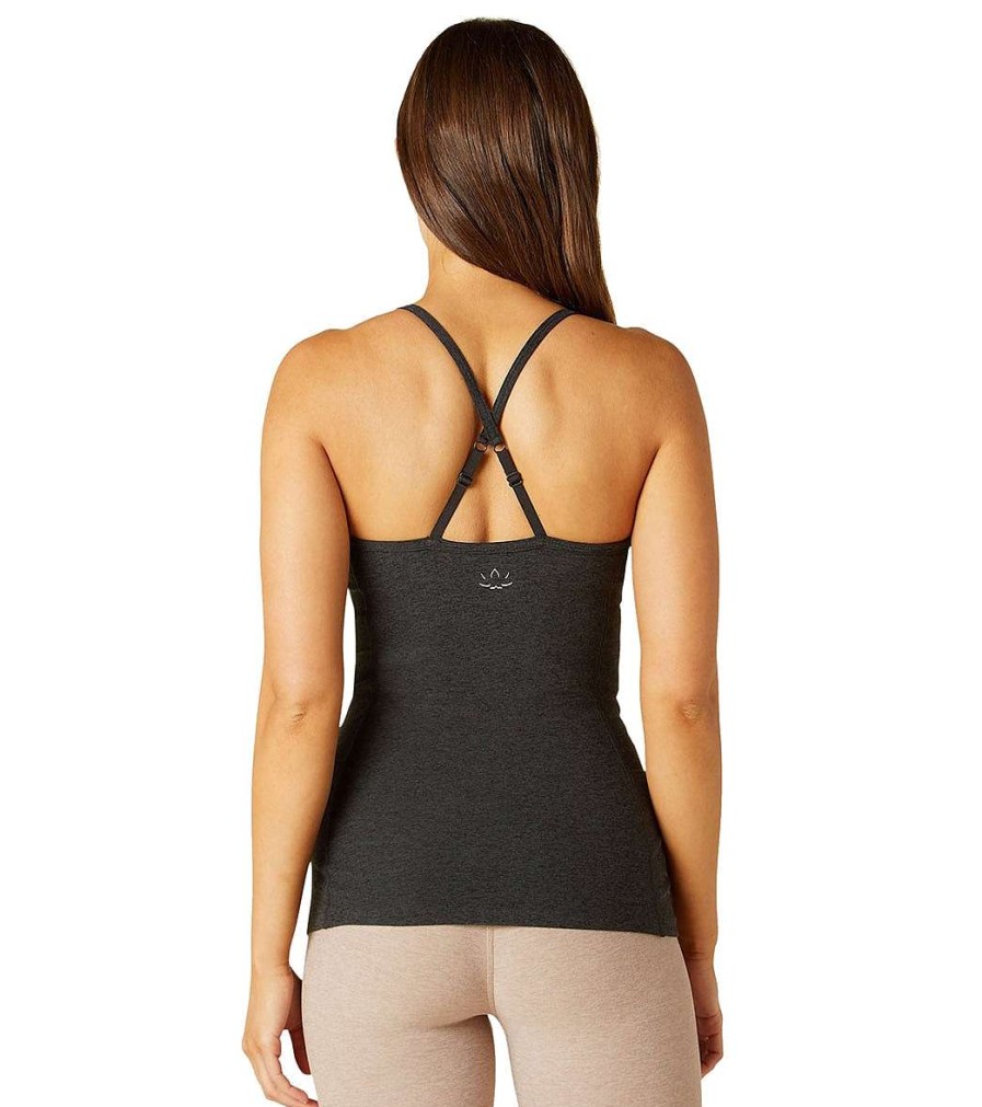 Clothing Beyond Yoga Yoga Support Tanks | Spacedye Out Of Pocket Tank Darkest Night