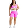 Clothing Year of Ours Yoga Sports Bras | Ribbed Gia Bra Pink/White