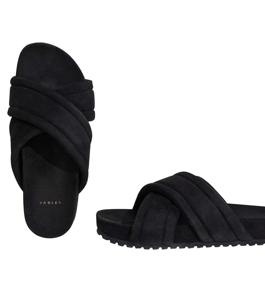 Accessories Varley | Ronley Quilted Slides 2.0 Black