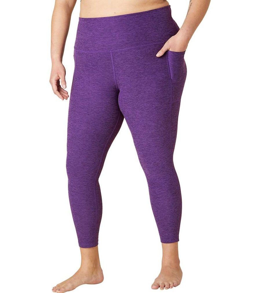 Clothing Beyond Yoga Yoga Leggings | Plus Spacedye Out Of Pocket High Waisted Midi Legging