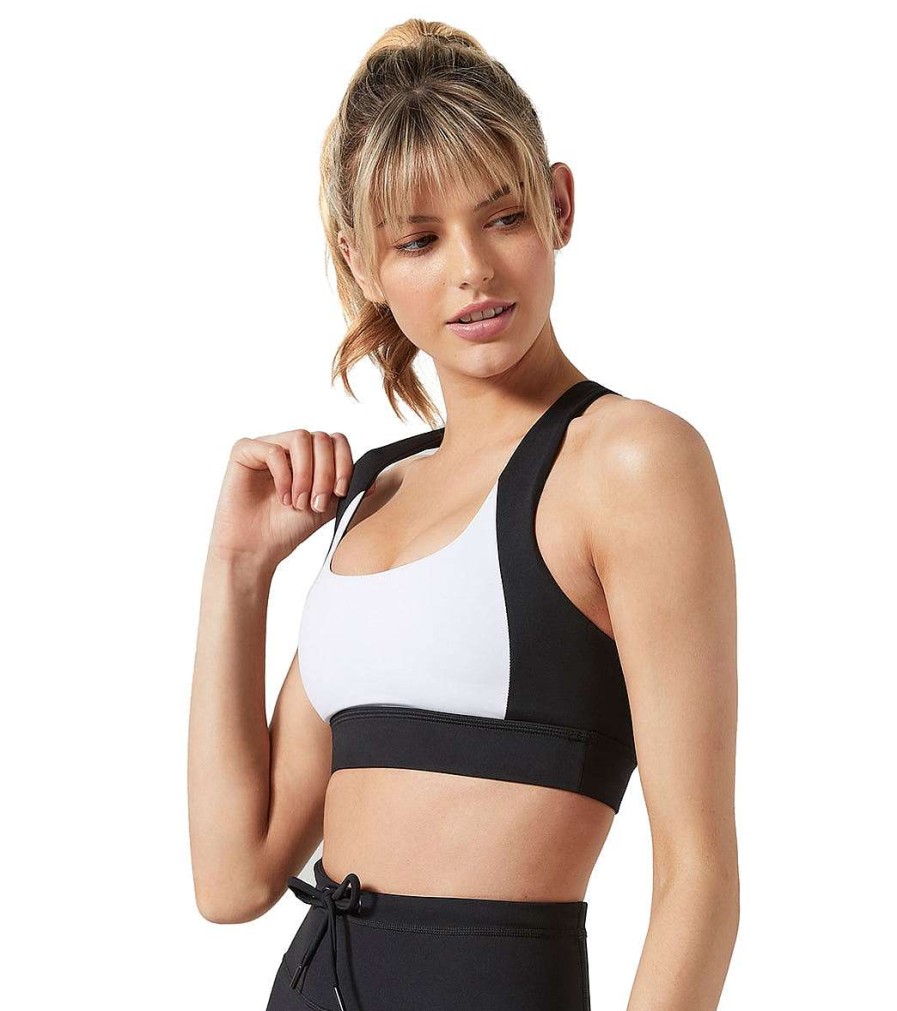 Clothing Lilybod Yoga Sports Bras | Brooke Bra Tarmac Black