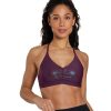 Clothing Spiritual Gangster Yoga Sports Bras | Studio Dream Tech Eco Jersey I Bra Berry Wine Foil