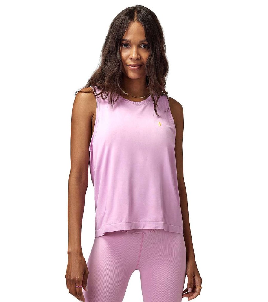 Clothing Spiritual Gangster Yoga Tops | Elevate Seamless Muscle Tank Candy Pink