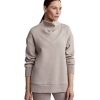 Clothing Varley Yoga Jackets & Sweatshirts | Modena Longline Sweat Taupe Marl