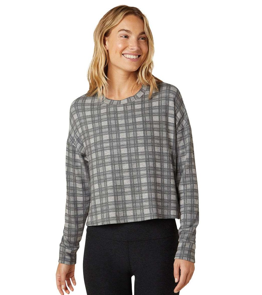 Clothing Beyond Yoga Yoga Tops | Brushed Up Cropped Pullover