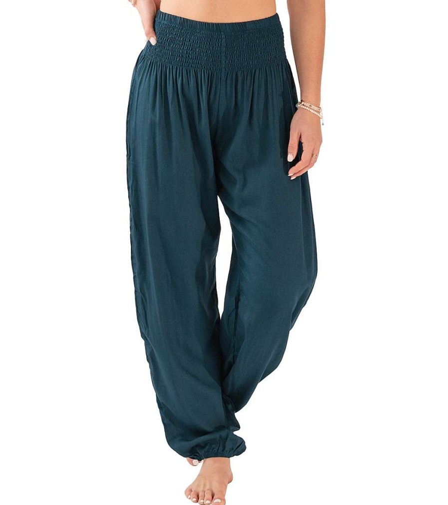 Clothing Lotus and Luna Yoga Pants | Harem Pants Deep Teal