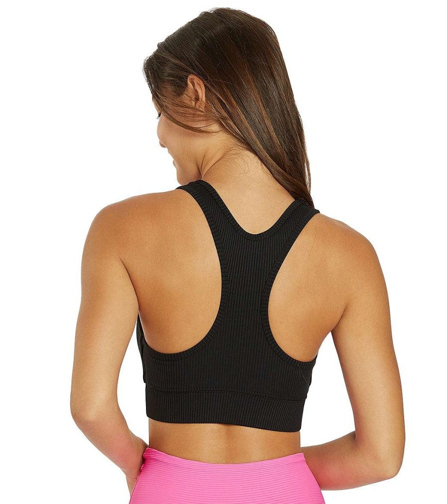 Clothing Year of Ours Yoga Sports Bras | Tess V Bra Black