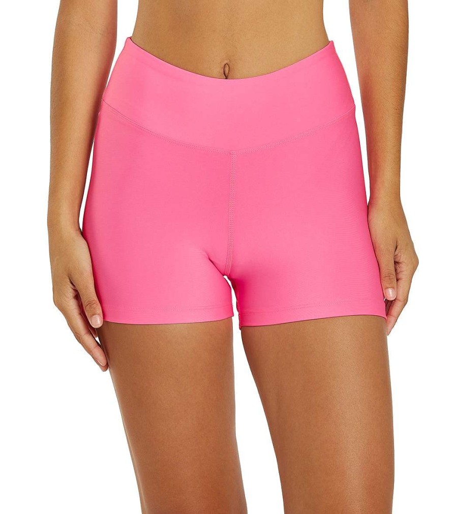 Clothing Year of Ours Yoga Shorts | The Tone Up Low Rise Short Malibu Pink