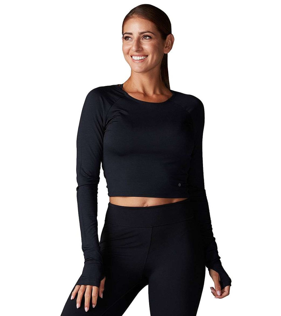 Clothing Tavi Yoga Tops | Favorite Long Sleeve Crop Tee