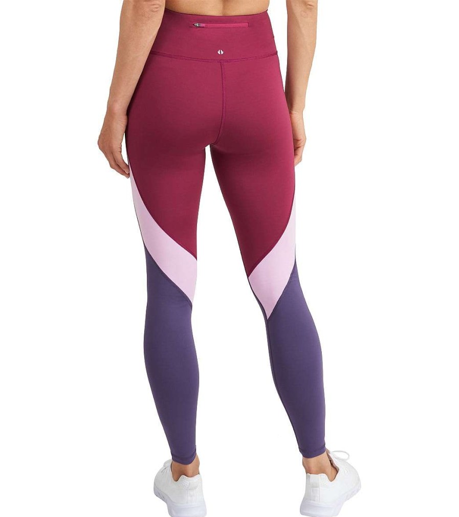 Clothing Thrive Societe Yoga Leggings | Color Block Legging Loganberry