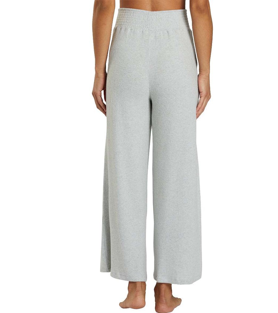 Clothing Spiritual Gangster Yoga Pants | Ballet Rib Wide Leg Pant Heather Ash