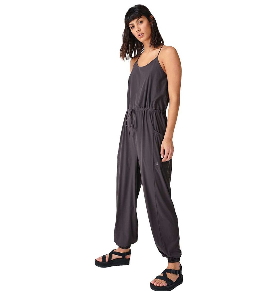 Clothing Sweaty Betty Yoga Leotards & Jumpsuits | Karma Jumpsuit Urban Grey