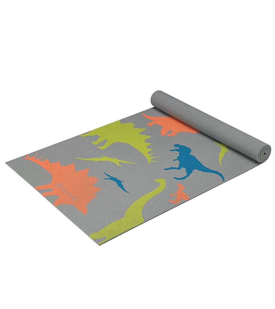 Yoga Mats & Props Gaiam | Kids Yoga Mat 60" 4Mm Thick Dino Zone