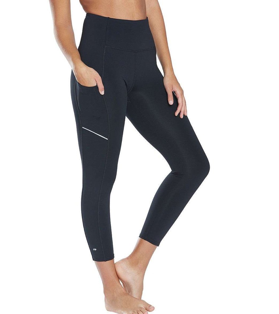 Clothing Marika Yoga Leggings | High Waisted Elevate Yoga Capris Black