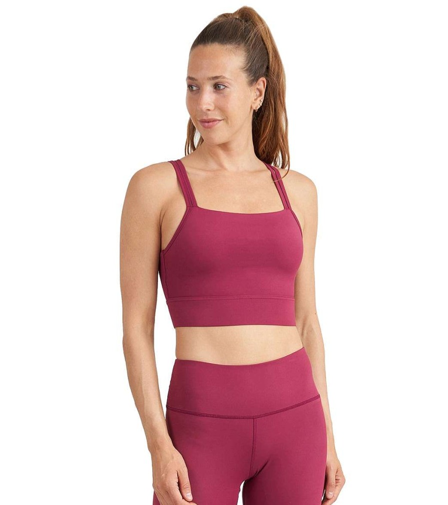 Clothing Thrive Societe Yoga Sports Bras | Strappy Square Neck Bra