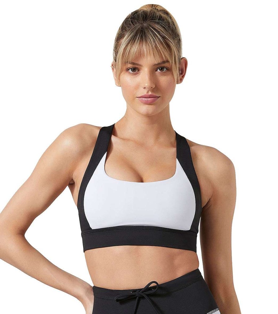 Clothing Lilybod Yoga Sports Bras | Brooke Bra Tarmac Black