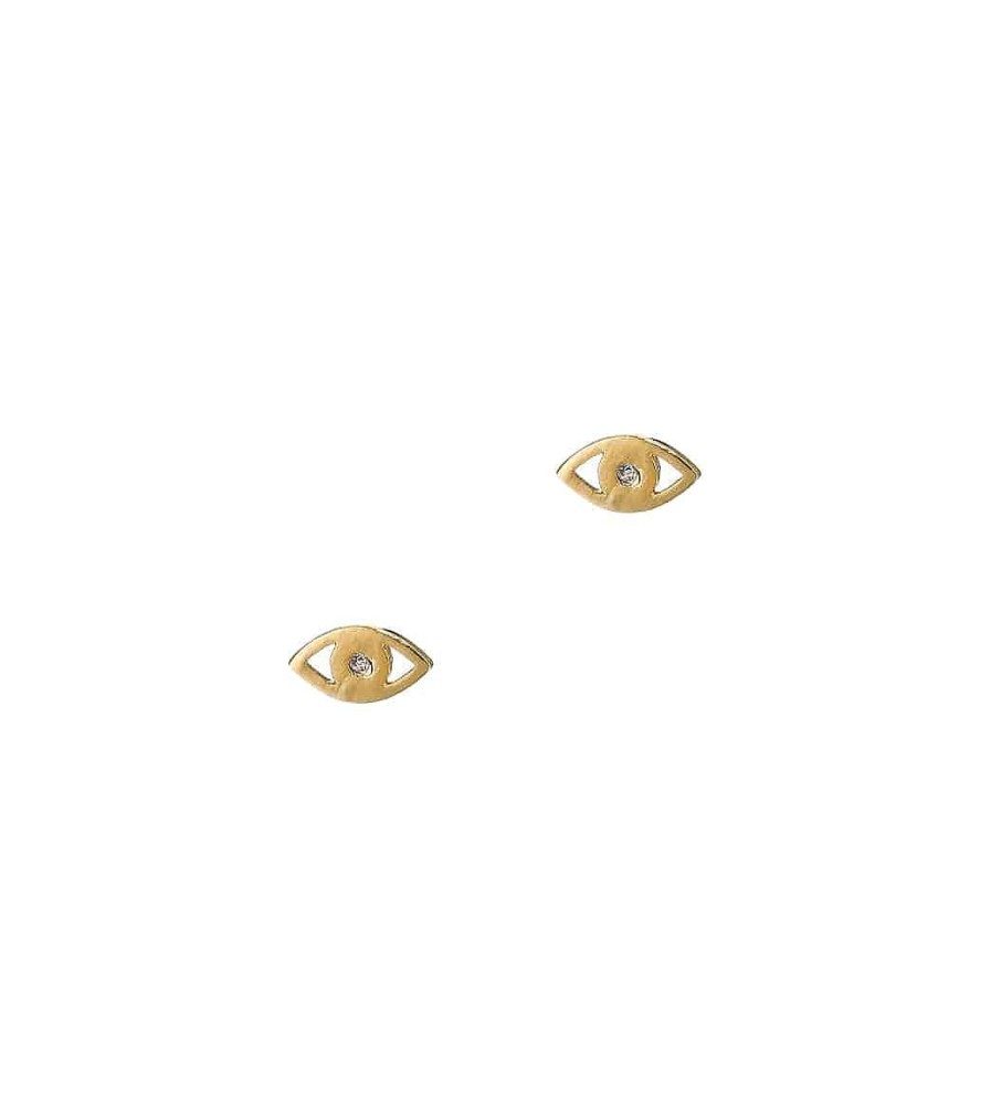 Accessories TAI Jewelry | Simple Evil Eye Studs Silver