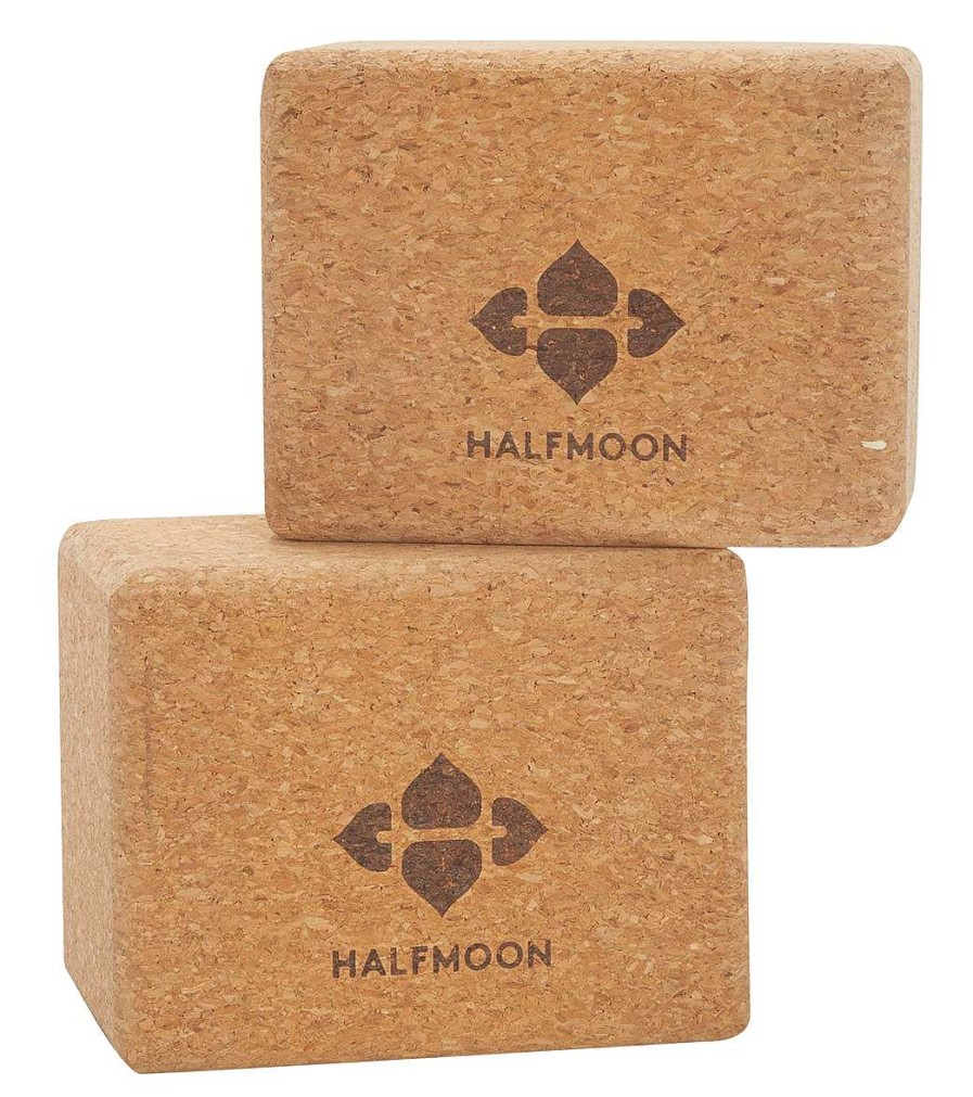 Yoga Mats & Props Halfmoon | Cork Block Micro Duo Natural Cork