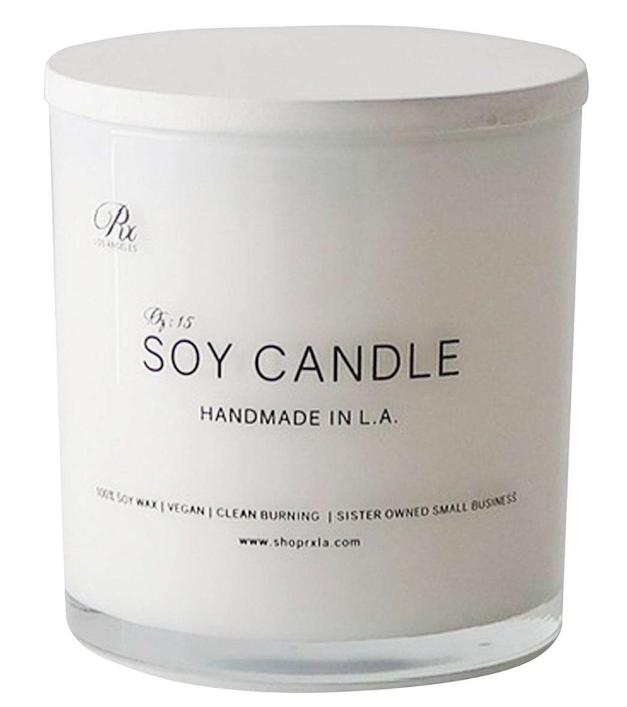 Home & Wellness RXLA | Fresh Fig Soy Candle, 15 Oz White