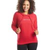 Clothing Spiritual Gangster Yoga Jackets & Sweatshirts | Lotus Classic Raglan Hoodie Crimson