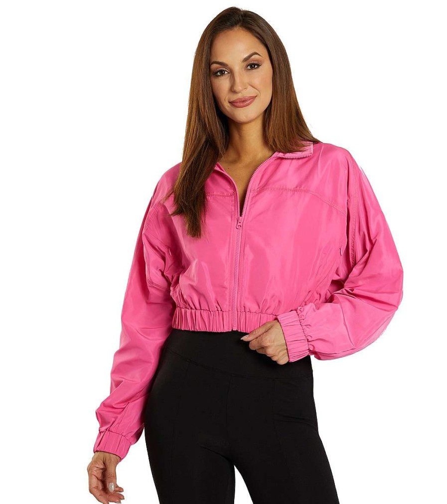 Clothing Year of Ours Yoga Jackets & Sweatshirts | Windbreaker Hot Pink