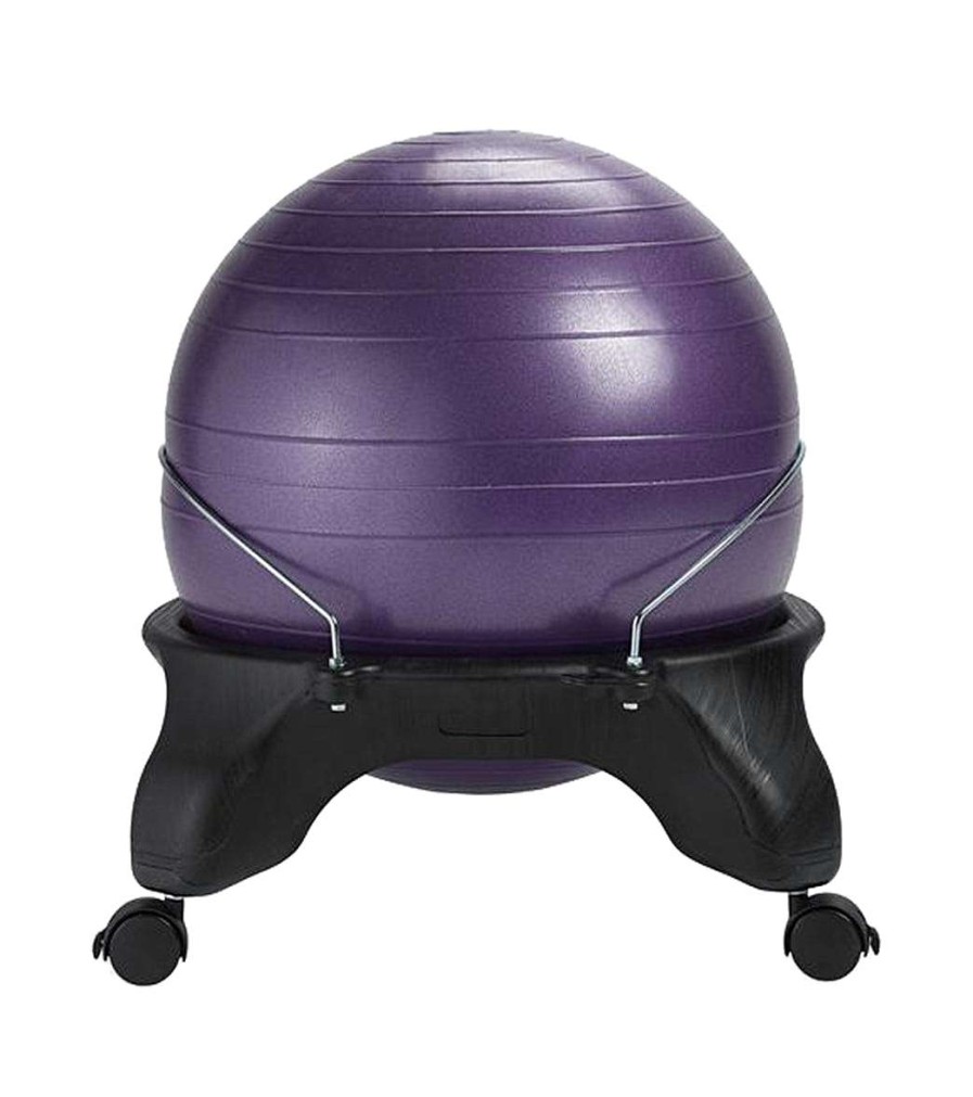 Yoga Mats & Props Gaiam | Backless Balance Ball Chair Purple