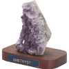 Home & Wellness Healing N Love | On Wooden Base Amethyst