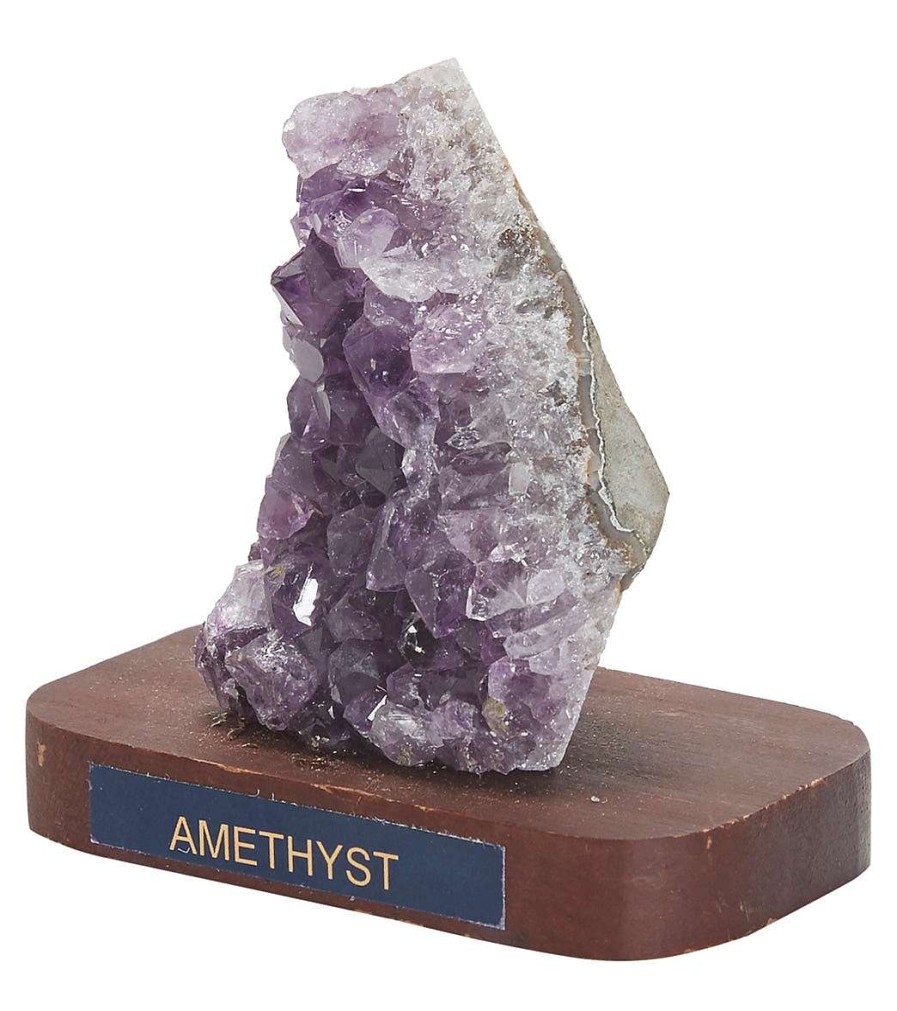 Home & Wellness Healing N Love | On Wooden Base Amethyst