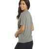 Clothing Spiritual Gangster Yoga Tops | Mas Amor Short Sleeve Tee Heather Grey