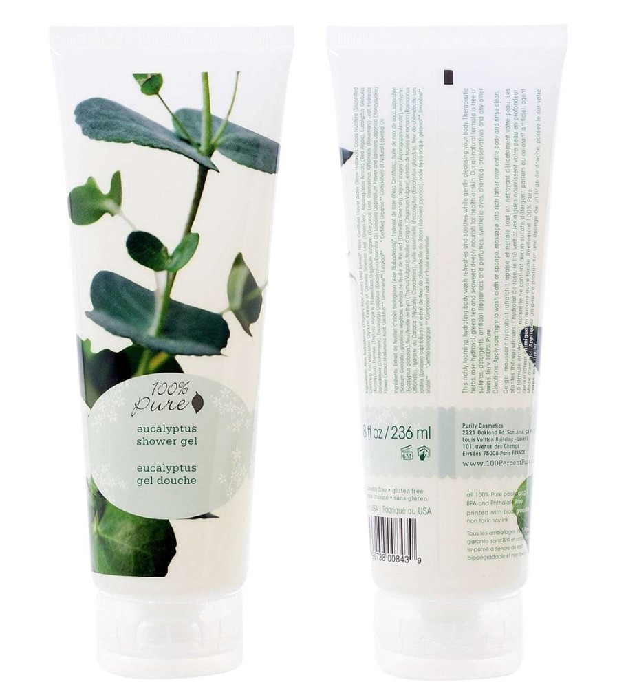 Home & Wellness 100% Pure | Eucalyptus Shower Gel 8 Oz.