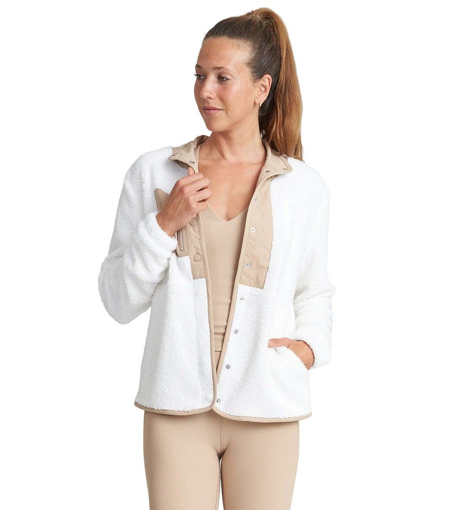 Clothing Thrive Societe Yoga Jackets & Sweatshirts | Sherpa Snap Jacket