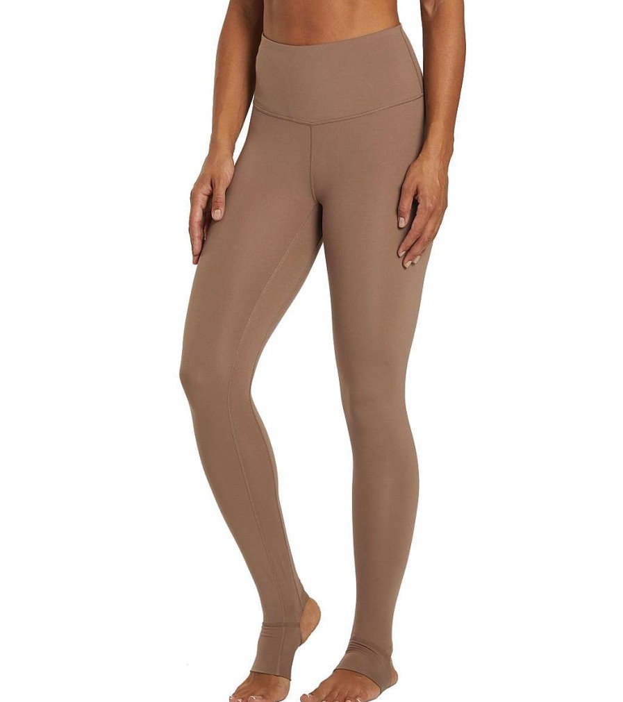 Clothing Varley Yoga Leggings | Let'S Move High Stirrup Deep Taupe