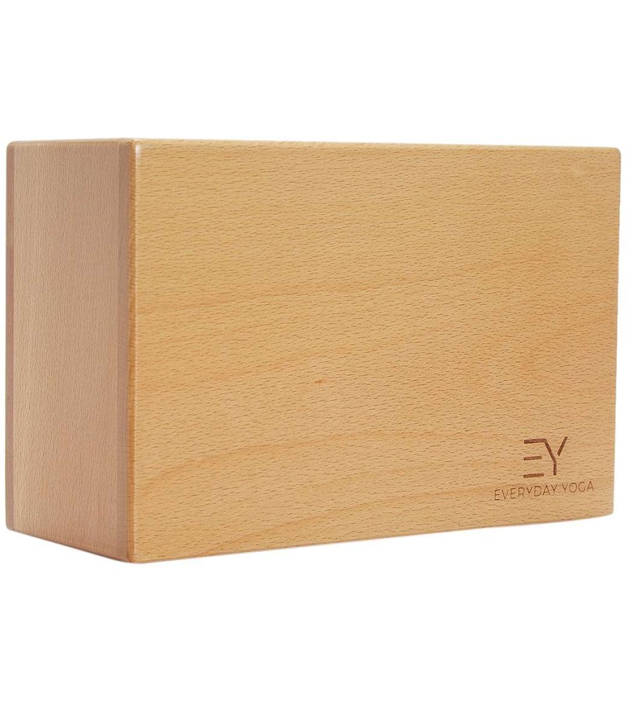 Yoga Mats & Props Everyday Yoga | 4 Inch Wood Block Natural Wood