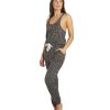 Clothing Glyder Yoga Leotards & Jumpsuits | Leisure Jumpsuit Black Tonal Leopard